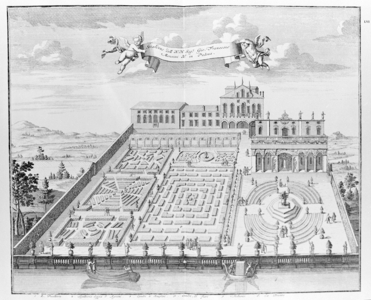 Villa Papafava from "Villas, Gardens and Landscape in Venice" by A. Volkamer (engraving)