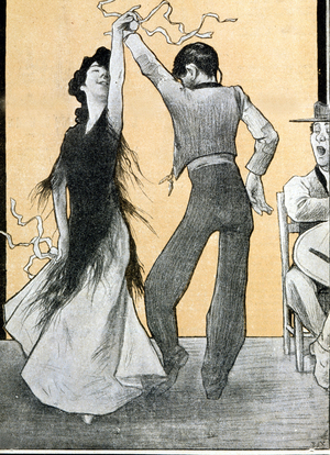Flamenco. Illustration sd. late 19th - early 20th century.
