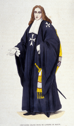 Great Knight - Cross of the Order of Malta engraving 19th century