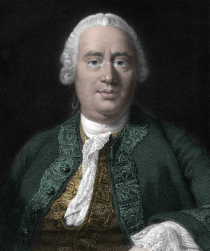 Portrait of David Hume, Scottish philosopher (1711-1776).