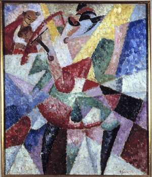 Dancer and Gypsy, 1913 (oil on canvas)