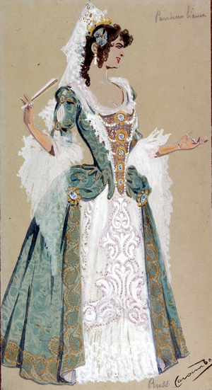 Costume design for the Countess Almaviva, from 'The Marriage of Figaro', 1905 (gouache on paper)