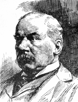 Portrait of John Pierpont (J.P.) Morgan (1837-1937), businessman.
