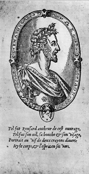 Portrait of the French poet Pierre de Ronsard (1524-1585).