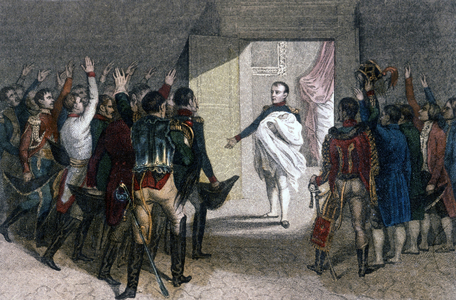 Birth of the King of Rome (Napoleon II), son of Emperor Napoleon I (1769-1821), 1811 Engraving 19th century