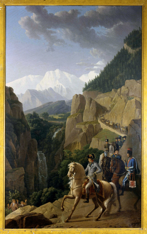 Joachim Murat (1767 - 1815) crossed the Col du Saint Bernard - by A. H. Dunoy.