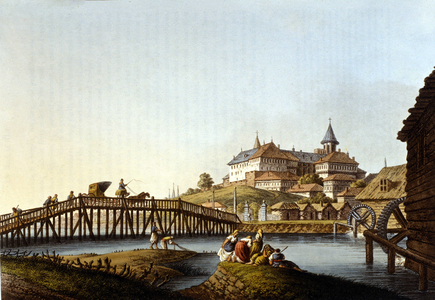 A street in Bucharest, 19th century.