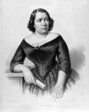 Portrait of Marietta Alboni (1826-1894), Italian contralto singer.
