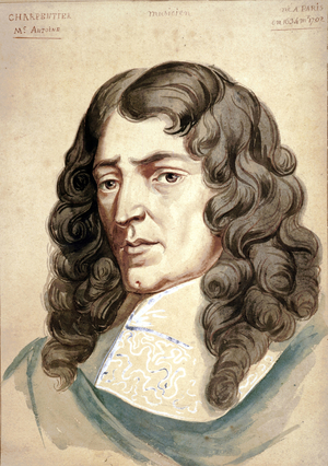 Portrait of Marc Antone Charpentier (w/c on paper)