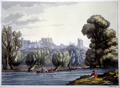 Windsor Castle on the Thames.