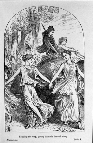 Illustration for “Endymion” by the poet John Keats (1795-1821) 19th century