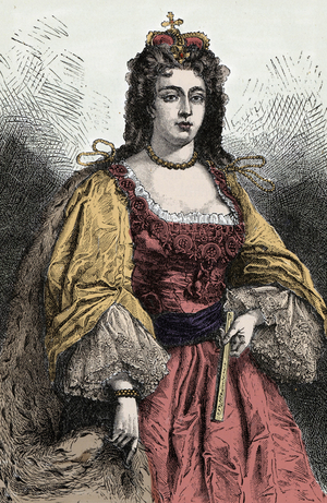 Queen Anne - Portrait of Anne Stuart (1665-1714), Queen of England, Ireland and Scotland -