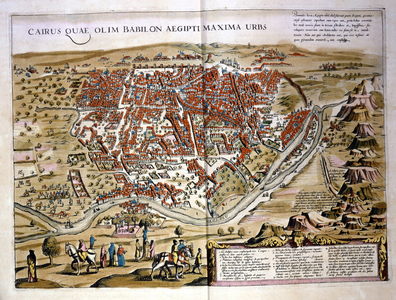 Cairo. Atlas by Wilhelm Blaeu, Amsterdam 1630.