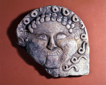 Head of Medusa, antefix from Catanzaro's Marina (terracotta)