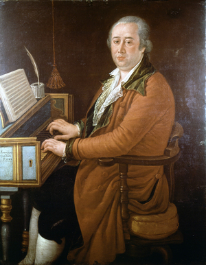 Domenico Cimarosa (1749 - 1801), painting by Francesco Candido of 1785, Museo San Martino, Naples.