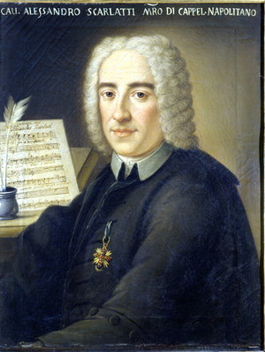 Portrait of Alessandro Scarlatti (1660 - 1725), Italian composer, Bologna, Museo civico