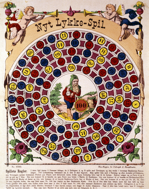 Game of the German goose. 19th century.