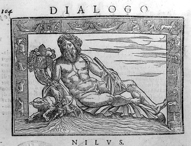 Allegory of the Nile, engraving of the 17th century.