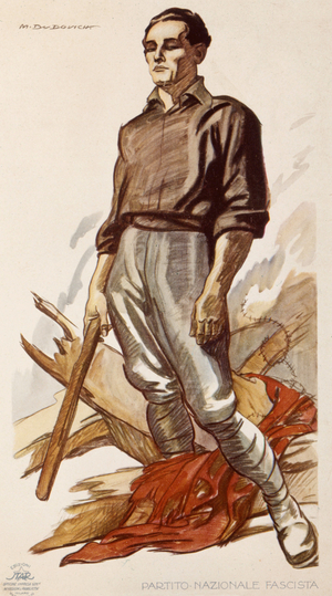 Propaganda poster for the 1924 political election of the National Fascist Party. Illustration by Marcello Dudovich.