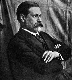 Portrait of Sigmund Freud (1856 - 1939) in the early 1910's.
