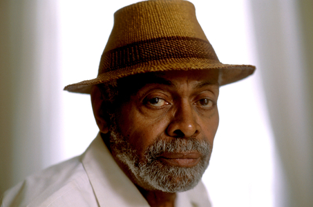 Portrait of Amiri Baraka (by his real name LeRoi Jones) an African-American intellectual.