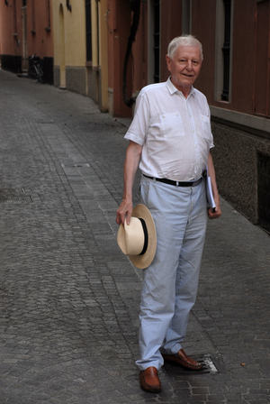 Portrait of the writer Hans Magnus Enzensberger. Photography 09/2008