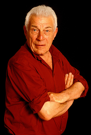 portrait of John Berger, British writer.