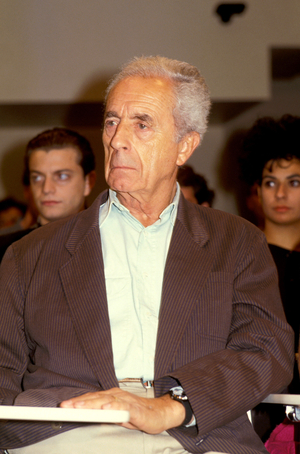 Portrait of the Italian director Michelangelo Antonioni.