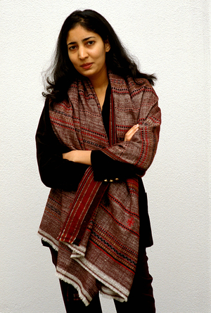 Portrait of Indian writer Kiran Desai. Milan 2005-2006