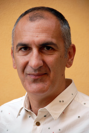Portrait of the Italian writer and journalist Francesco Abate in 2013 Photography