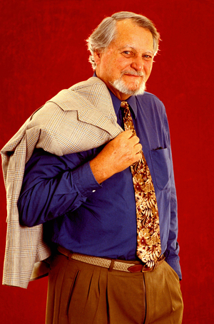 Portrait of American writer Clive Cussler (born 1931).