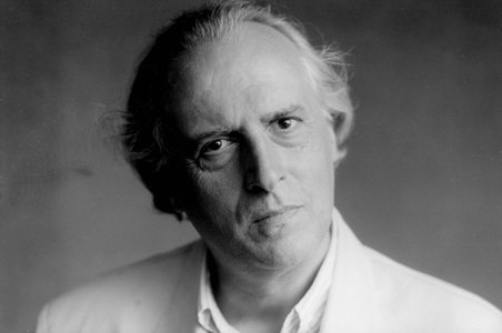 Portrait of the Italian writer Giuseppe Conte (born 1945)