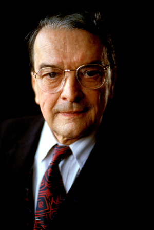 Portrait of the Italian writer Luigi Meneghello (1922-2007)