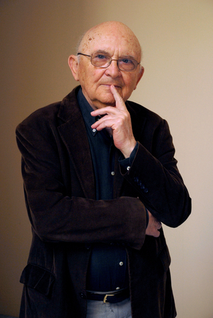 Portrait of writer Aharon Appelfeld, Israeli poet and novelist. Photography May 2008.