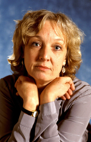 Portrait of the English writer Anne Fine (b. 1947).