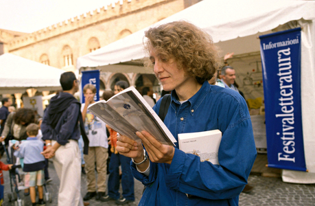 Literary Festival in Mantua, Italy. 2000.