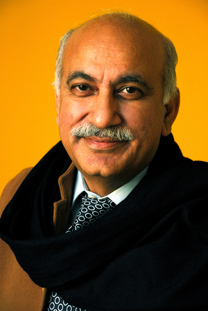 Portrait of writer Mubashar Jawed Akbar. Photography May 2008.