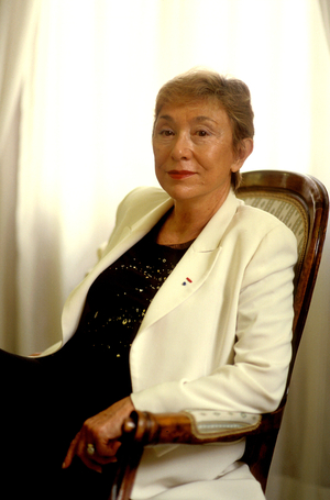 Portrait of Julia Kristeva.