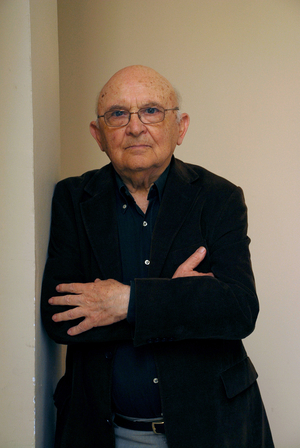 Portrait of writer Aharon Appelfeld, Israeli poet and novelist. Photography May 2008.