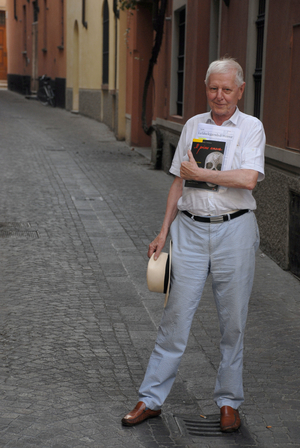 Portrait of the writer Hans Magnus Enzensberger. Photography 09/2008