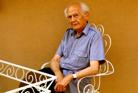 Portrait of Zygmunt Bauman Polish sociologist in English and Polish.