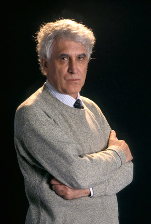 Portrait of the Italian writer and journalist Franco Quadri (1936-2011).