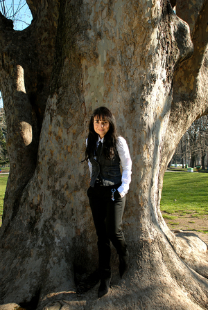 Portrait of the Spanish writer Nerea Riesco. Photography May 2008.