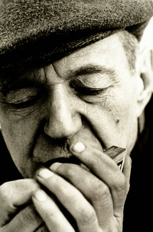 Portrait of Umberto Saba Italian writer.