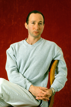 Portrait of American writer Mark Leyner.