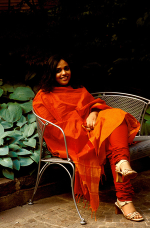 Portrait of Indian writer Rupa Bajwa (b. 1976).