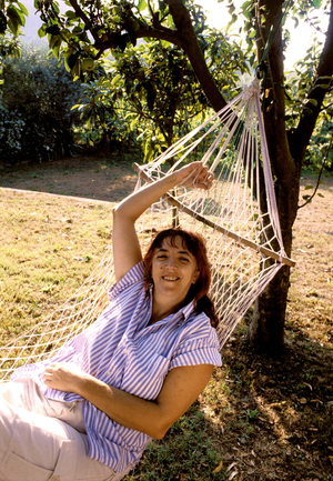 Portrait of the writer, Laura Pariani, in Argentina. She was born in Busto Arsizio (Italy) in 1951.