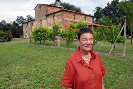 Portrait of Swiss writer Mariella Mehr. 2010.