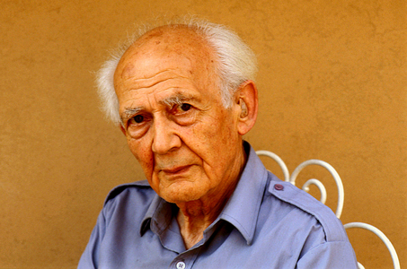 Portrait of Zygmunt Bauman Polish sociologist in English and Polish.