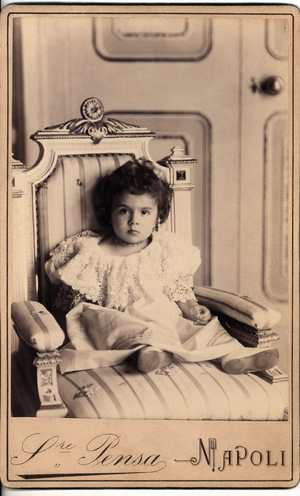 Portrait of Antonio Aragona-Pignatelli-Cortes (Aragona Pignatelli Cortes), Duke of Monteleone and Terranova (1892-1970) circa 1894